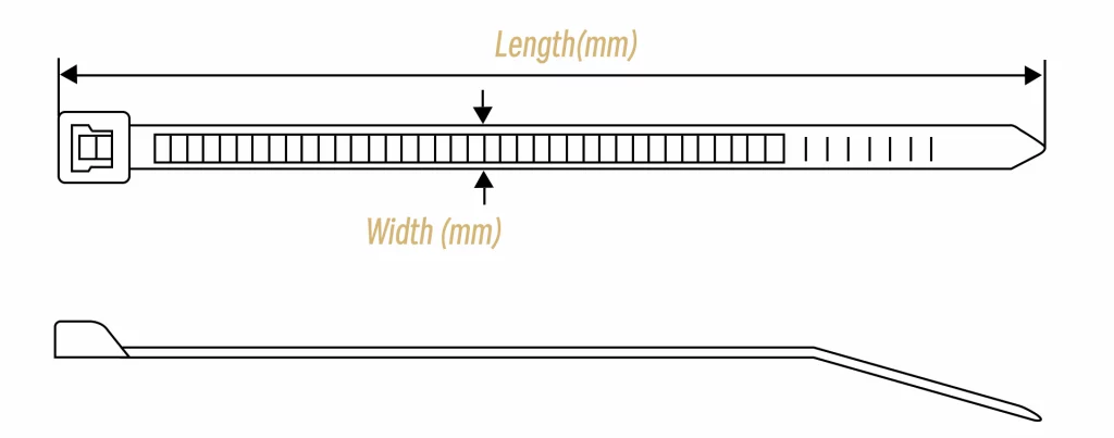cable tie sizes