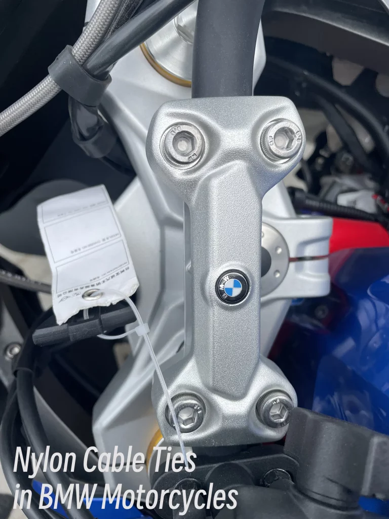 Nylon Cable Ties in BMW Motorcycles