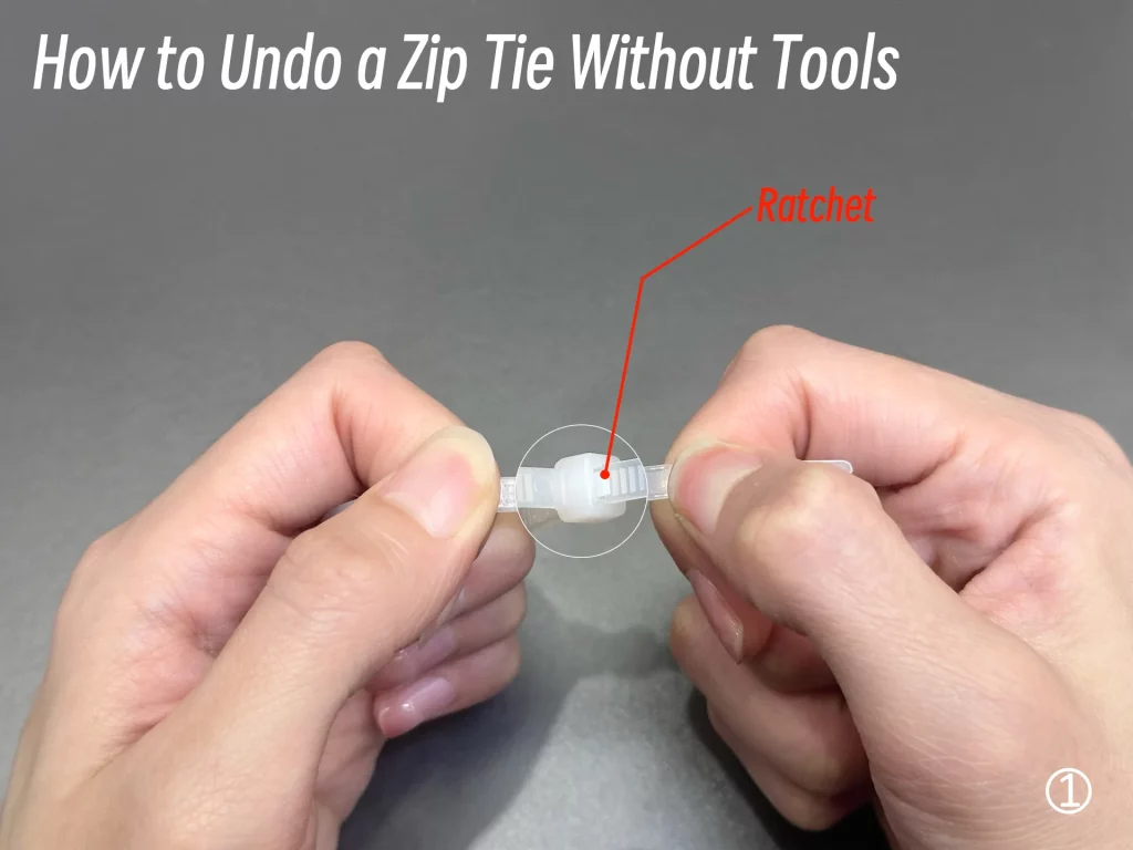How to Undo a Zip Tie Without Tools-1