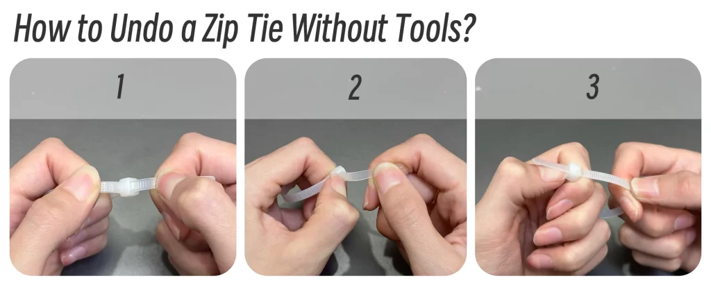 How to Undo a Zip Tie Without Tools