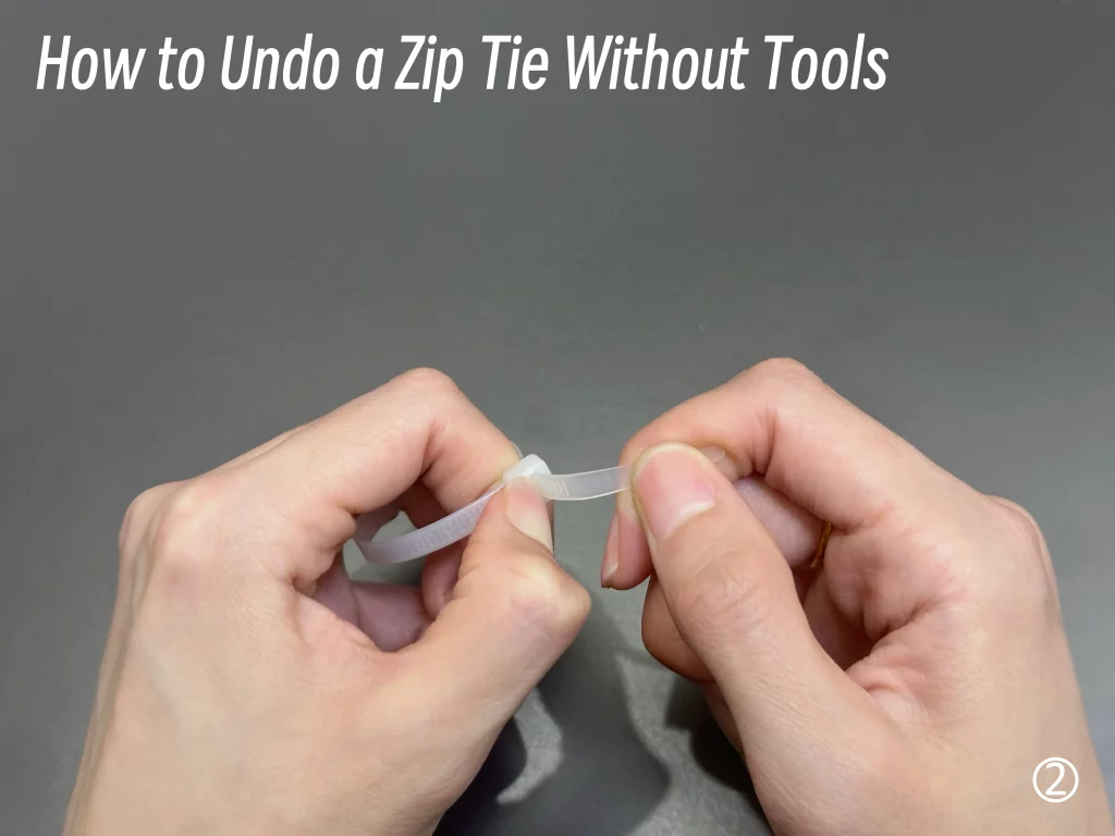 How to Undo a Zip Tie Without Tools-2