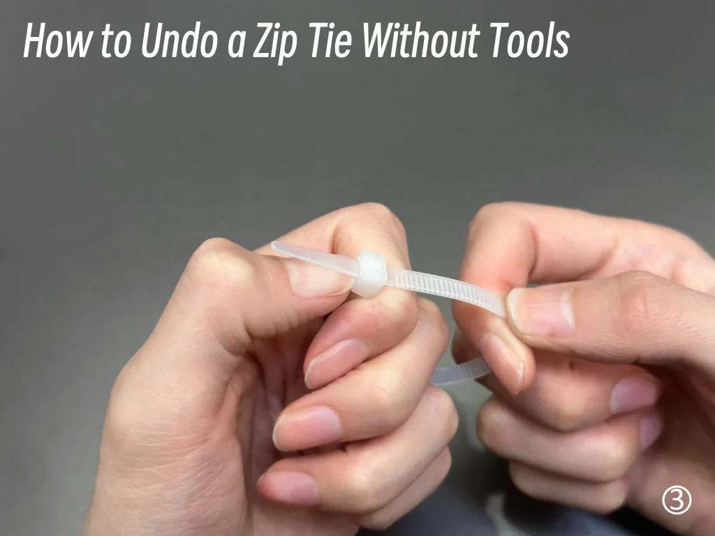 How to Undo a Zip Tie Without Tools-3