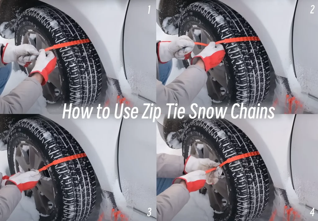 How to Use Zip Tie Snow Chains