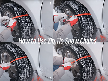 How to Use Zip Tie Snow Chains in 4 Steps