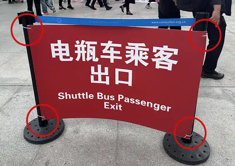 Uses of Cable Ties at the Canton Fair-3