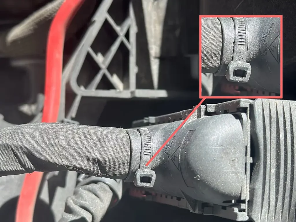 Automotive Zip Ties - Outside Serrated Cable Ties