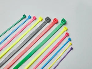 Colored cable ties in different lengths