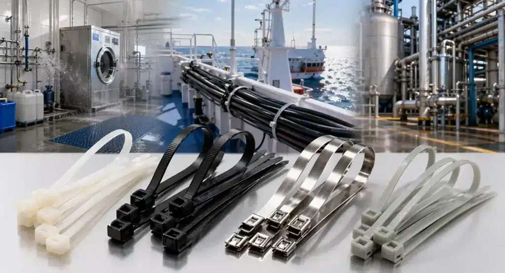 Are nylon cable ties corrosion resistant? Comparison of cable tie materials for different environments