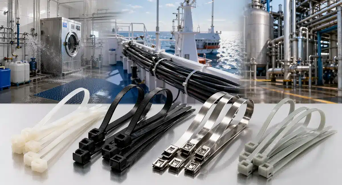 Are nylon cable ties corrosion resistant? Comparison of cable tie materials for different environments