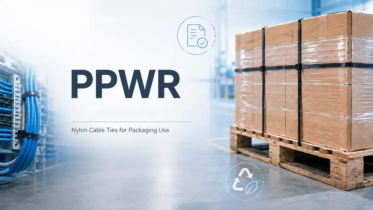 Nylon cable ties used for pallet packaging under EU PPWR requirements